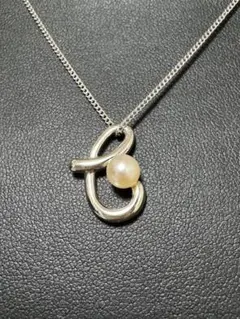 淡水パール　シルバーペンダントトップ （チェーン付き）