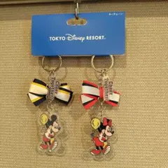 東京ディズニーリゾート ミッキー・ミニー キーホルダー 2個セット