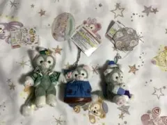 ダッフィー　ジェラトーニ　ぬいぐるみバッジ、ストラップセット