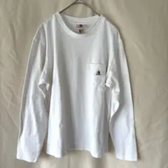 GEVACO ゲバコ 長袖 ポケットTシャツ ホワイト ロンT