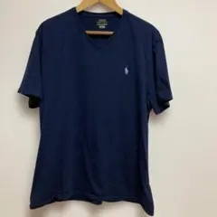メンズVネックTシャツ POLO RALPH LAUREN XLサイズ　ネイビー