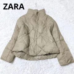 ザラ　ダウンジャケット　アウター　中綿　防寒　秋　冬　カーキ　ドルマン