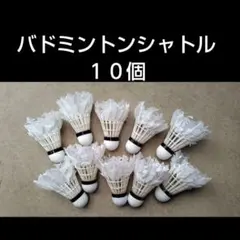 バドミントン バトミントン 中古 シャトル10個