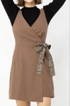 CECIL Mc BEE ミニワンピース ブラウン