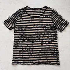 EVEX 半袖Tシャツ ボーダー柄 42（D445）のサムネイル