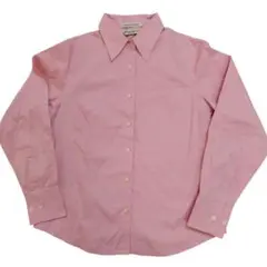 【美品】Eddie Bauer ブラウス シャツ 長袖 ピンク XS