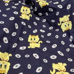 レトロアニマル生地レトロ猫生地