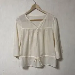 HUMAN WOMAN ブラウス　コットン100％　サイズM