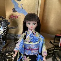 リカちゃん着物 正絹 振袖 江戸縮緬 - メルカリ