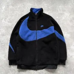 NIKE ナイキ リバーシブル ボアフリースジャケット ビッグスウッシュ 刺繍
