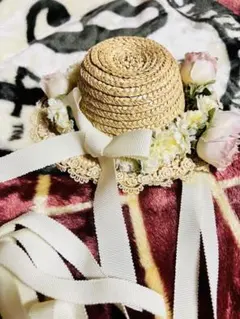 イノセントワールド　黒い花飾り付き広つばハット イノセントワールド 黒い花飾り付き広つばハット V11839193