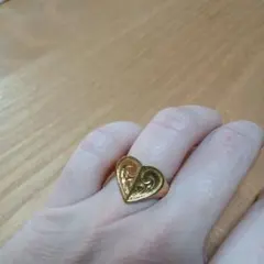 ゴールド ハート型ハワイアンジュエリー リング