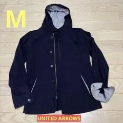 UNITED ARROWS フード付きブルゾン　ネイビー