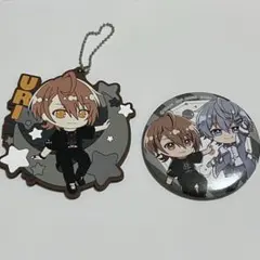 カラフルピーチ　うり　一番くじ　ラバーチャーム　缶バッジ