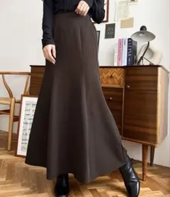 moment＋／マーメイド フレア スカート ブラウン S