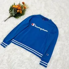 Champion スウェット フロント刺繍ロゴ ホワイトラインリブ ストリート