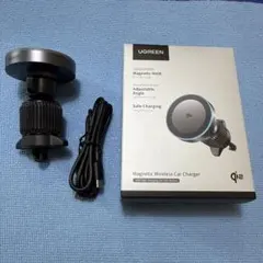 UGREEN MagFlow Qi2 15W 車載ワイヤレス充電器 中古品
