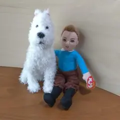 希少 ty TINTIN タンタンの冒険 ぬいぐるみ スノーウィー 犬 - メルカリ
