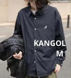 新品　KANGOL ロゴ刺繍 長袖シャツ イージーケアのサムネイル