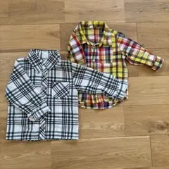 2枚セット　まとめ売り　シャツ　ブラウス　チェック