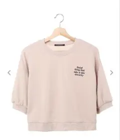 INGNI 袖パフ胸ロゴ／スウェットトップス　M size