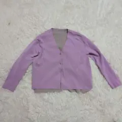 GEORGES RECHラベンダー Vネック カーディガン 長袖