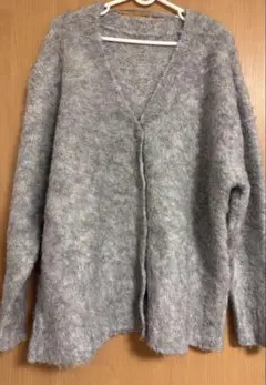 【限定価格】emsexcite グレーVネック カーディガン長袖