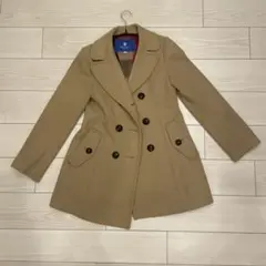 バーバリーブルーレーベル　Blue label ウールコート　ベージュ