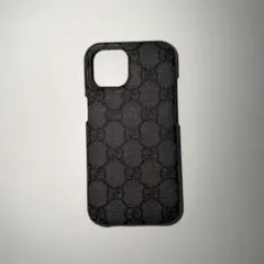 iPhone15 グッチ　黒　箱無し グッチ風 iphone15/15pro ケース おしゃれ メンズ iphone 黒 に 合う
