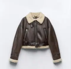 g　【ZARA】アウター/ダブルフェイスショートジャケット/完売品 ZARA ダブルフェイスショートジャケット - メルカリ