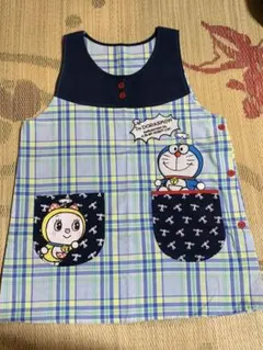 エプロン　保育士　ドラえもんM-L