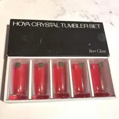 희소· 미사용 HOYA CRYSTAL 텀블러 5객 세트