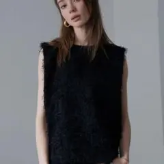 CHIEKO+ tweed ball vest サイズ38 - メルカリ