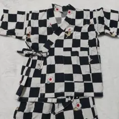 ゲゲゲの鬼太郎 100cm 目玉のおやじチェック柄甚平