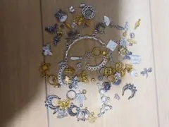 金属製チャームセット 約40個 シルバー ゴールド