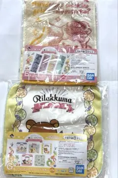 一番くじ リラックマ　JUICYジェラートショップ　フェイスタオル・ハンドタオル