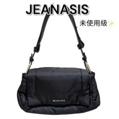 【未使用級✨】JEANASIS ナイロンショルダーバッグ ブラック 多収納 軽量