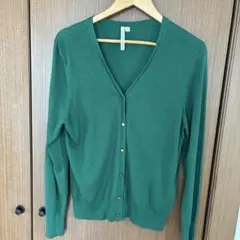 HK WORKS LONDON Vネックカーディガン グリーン LLのサムネイル