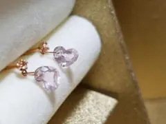 新品未使用★サマンサティアラ★ローズクォーツハートピアス