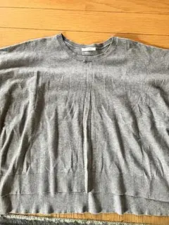 HEART MARKET ポンチョ風　ニットベスト Fサイズ グレー