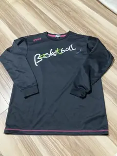 asicsバスケットボール長袖Tシャツ　Oサイズ