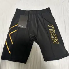 【新品タグ付き】2XU ショートタイツ ゴールド Sサイズ