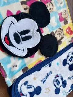 ディズニー 収納ポーチ付きブランケットセット