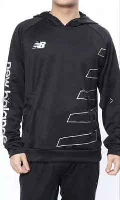 new balanceニューバランス　メンズパーカー　Sサイズ　ブラック