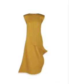極美品✨PLEATS PLEASEロングワンピース オレンジ マキシ丈 サイズ3