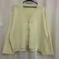 ジーユー　カーデガン　XL イエロー