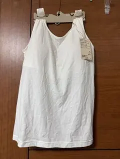 胸のボリュームをおさえるブラタンクトップ XXL ホワイト 無印良品