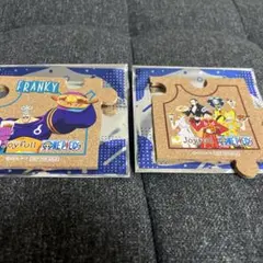 ワンピース　ジョイフル　コースター　2点セット　シークレット1枚、フランキー1枚