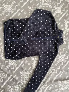 水玉模様 フリースジャケット 160小さめ