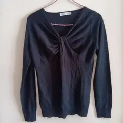 アースミュージックアンドエコロジー　セーター　黒　Lサイズ